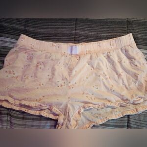 Victoria's Secret Peach Floral Pajama Shorts